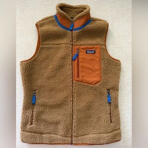 Patagonia Brown and Blue Fleece Vest